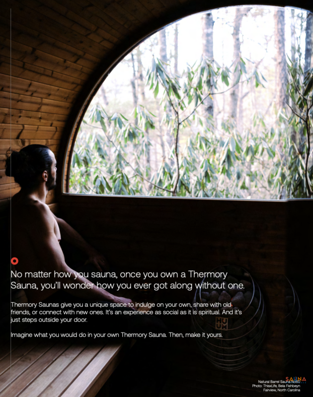 Thermory large barel sauna kit